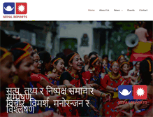 Tablet Screenshot of nepalreports.com